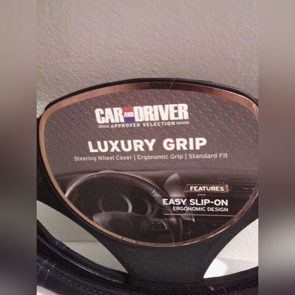 Brand New Car & Driver Luxury Grip Steering Wheel Cover - Ergonomic Design” - Picture 2 of 3